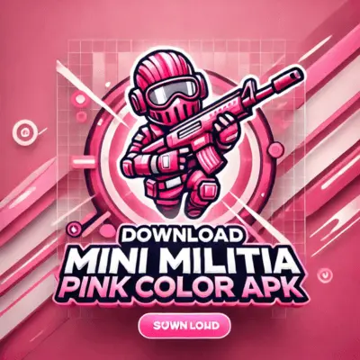 Download Mini Militia pink Color Mod APK